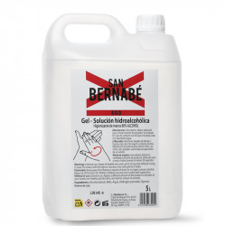 PACK G: gel solución hidroalcohólica 80%.                5 de 500ML + 1 de 5 L